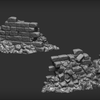 Damaged Brick Wall