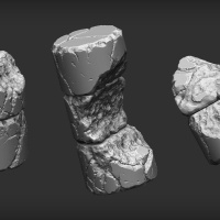 Catacombs Damaged Column