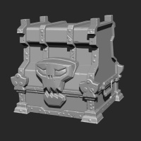 Wood Chest - Sculpt